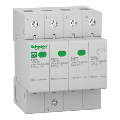 Schneider Electric EZ9L33720 Easy9 Tip 2 Parafudr 3P+N 20kA