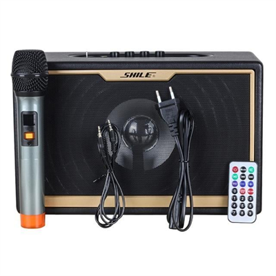 Shile SD-1 El Mikrofonlu Kumandalı USB/SD/BT Portatif Hoparlör