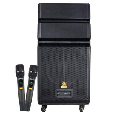 Shile SL-1612B İki El Mikrofonlu-Kumandalı USB/SD/BT/FM Taşınabilir Hoparlör