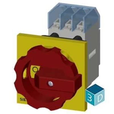Siemens 3LD3454-0TK53 Emniyet Şalteri 3x63A Sarı/Kırmızı