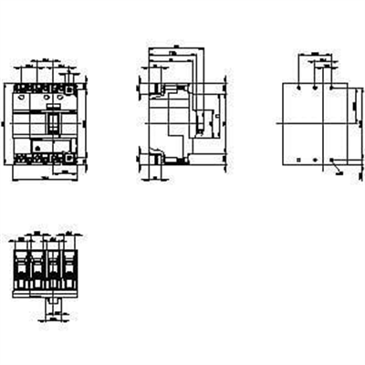 Siemens 3VA1116-4EE46-0AA0 Kompakt Şalter 160A. 36 kA TM220 4K