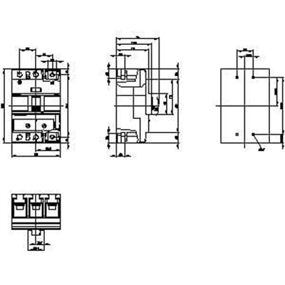 Siemens 3VA1225-5EF32-0AA0 Kompakt Şalter 250A. 55 kA TM240