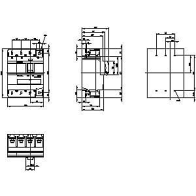 Siemens 3VA1463-5EF42-0AA0 Kompakt Şalter 630A. 55 kA TM240 4K