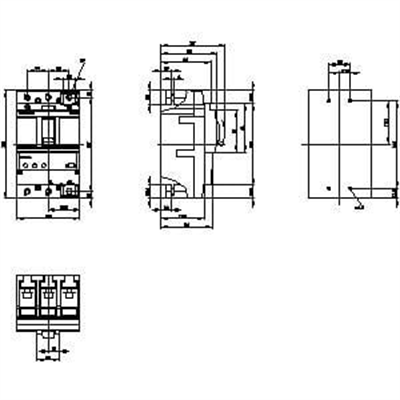 Siemens 3VA2225-5HL32-0AA0 Kompakt Şalter 250A. 55kA ETU320