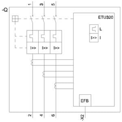 Siemens 3VA2612-5HL32-0AA0 Kompakt Şalter 1250A. 55kA ETU320