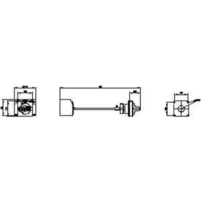 Siemens 3VA9267-0FK21 Döner Kurma Kolu Milli Gri