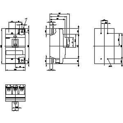 Siemens 3VM1340-4EE32-0AA0 Kompakt Şalter 400A. 36 kA TM220