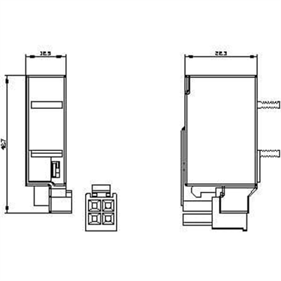 Siemens 3VW9727-0AB11 Tas-Trip/Alarm Kontağı 1 Enversör