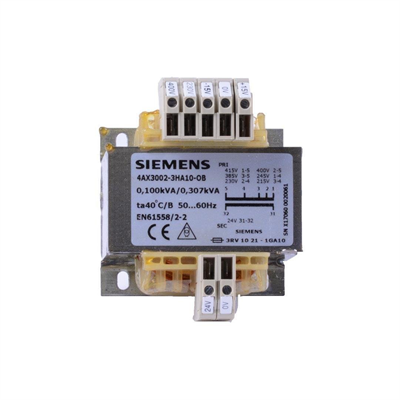 Siemens 4AX3002-3HA10-0B Trafo 230-400V/24V 100VA