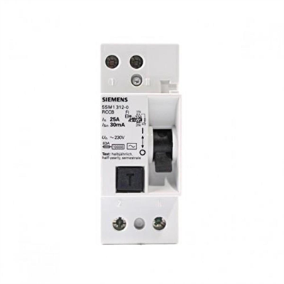 Siemens 5SM1312-0 Monofaze 30 MA  Kaçak Akım Koruma Rölesi