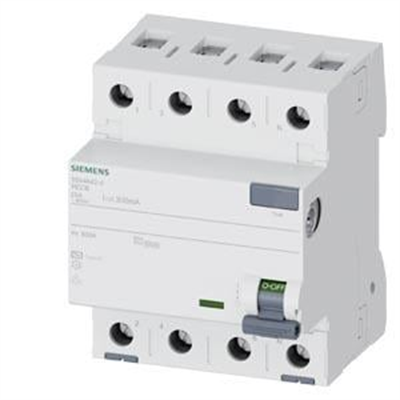 Siemens 5SV4642-0 3x25A 300mA 3F N 70mm Kaçak Akım Rölesi