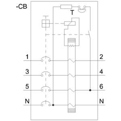 Siemens 5SV4642-0 3x25A 300mA 3F N 70mm Kaçak Akım Rölesi