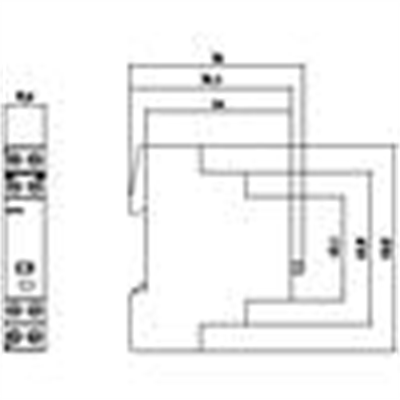 Siemens 5TT4101-0 Darbe Akım Anahtarı 16A. 230V Ac 1 Na