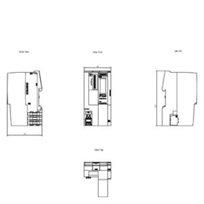 Siemens 6ES7155-6AU01-0BN0 SIMATIC ET 200SP IM 155-6PN ST PROFINET Arayüz Modülü