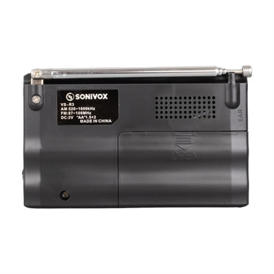 Sonivox VS-R3 Analog Radyo Siyah Renk