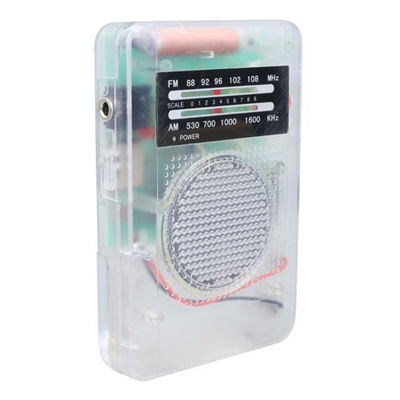 Starnic ST-821 AM-FM Şeffaf Analog Hapishane Radyosu (88-108 FM Frekans Aralığı)