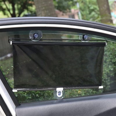 Sunup SN-22132 Araç İçi Otomatik Geri Sarımlı Katlanabilir Gözenekli Güneşlik 40x125cm