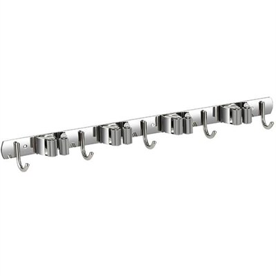 Sunup SN-26351 Beş Kancalı Dört Klipsli Paspas-Süpürge Tutucu - Askılık