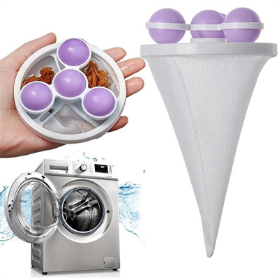 Sunup SN-26621 Çok Fonksiyonlu Çamaşır Makinesi İçin Yıkanabilir Mor Toz Tüy Toplayıcı