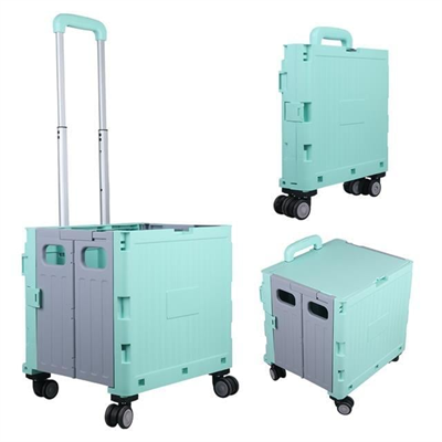 Sunup SN-26966 Katlanabilir Market Pazar Kamp Tekerlekli Alışveriş Arabası 60KG Kapasiteli