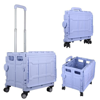 Sunup SN-26967 Katlanabilir Market Pazar Kamp Tekerlekli Alışveriş Arabası 60KG Kapasiteli