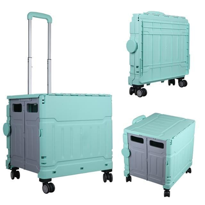 Sunup SN-26968 Katlanabilir Market Pazar Kamp Tekerlekli Alışveriş Arabası 60KG Kapasiteli