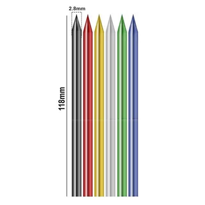 Sunup SN-27135 Marangoz Derin Dip Konum Delik İşaretleme Kurşun Uç Seti (6lı Paket)