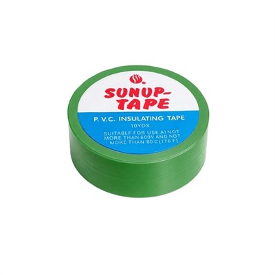 Sunup SN-27923 Yeşil 0.13x18mm İzole PVC Elektrik Yalıtım Bant (5li Paket)