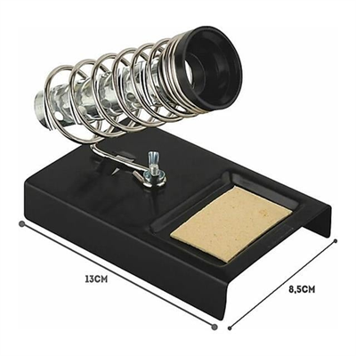 Tenon TD-10 Yaylı Tip Süngerli Havya Tutucu Metal Standı Siyah