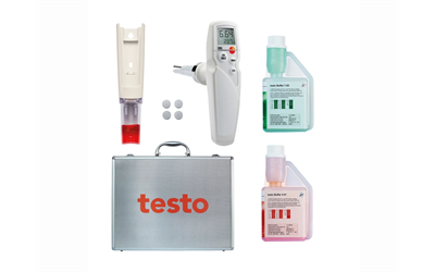 Testo 205 Başlangıç Seti – Yarı Katı Maddeler için pH/Sıcaklık Ölçüm Cihazı | 0563 2052 | pH Metre