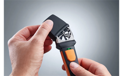 Testo 410i – Pervane Anemometre | Hacimsel Debi, Hava Hızı ve Sıcaklık Ölçümü | Akıllı Telefon ile Ölçüm | Bluetooth|0560 1410|