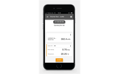 Testo 410i – Pervane Anemometre | Hacimsel Debi, Hava Hızı ve Sıcaklık Ölçümü | Akıllı Telefon ile Ölçüm | Bluetooth|0560 1410|