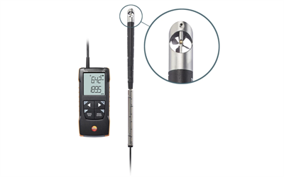 Testo 416 – App Bağlantılı Dijital 16 mm Pervane Anemometre | 0563 0416