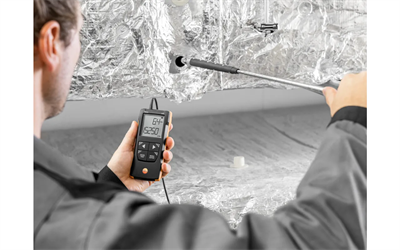 Testo 416 – App Bağlantılı Dijital 16 mm Pervane Anemometre | 0563 0416