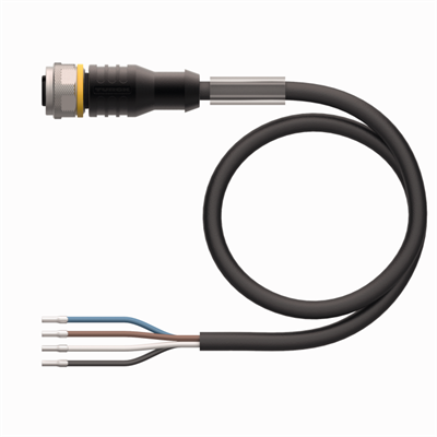 Turck RKC4.4T-5/TXL M12 Dişi Düz Sensör / Aktüatör Kablosu