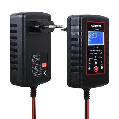 Ucomen UC-C120201A 6/12V 2A Siyah Akü Şarj Cihazı