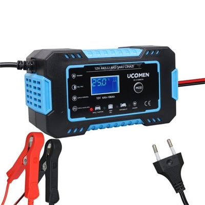 Ucomen UC-C120501A Mavi 12 Volt 6 Amper Led Göstergeli Akü Şarj Cihazı