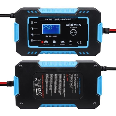 Ucomen UC-C120501A Mavi 12 Volt 6 Amper Led Göstergeli Akü Şarj Cihazı