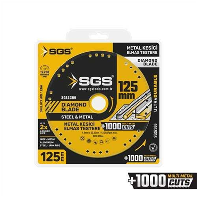 VAKUMLU ELMAS MULTI-METAL KESİCİ 125 MM