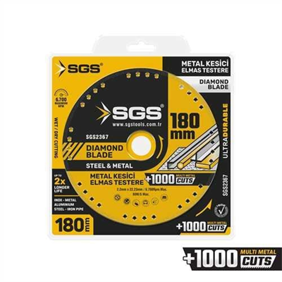 VAKUMLU ELMAS MULTI-METAL KESİCİ 180 MM