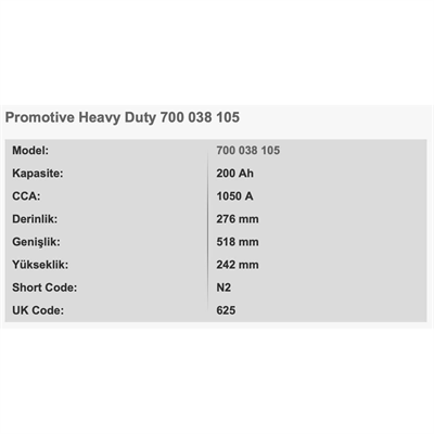 VARTA N2 BLACK PROMOTIVE 12V 200AH AKU