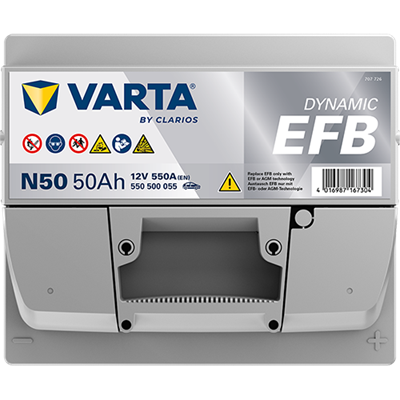 VARTA ProMotive EFB 12 V 50 Ah 550 A Start-Stop Akü