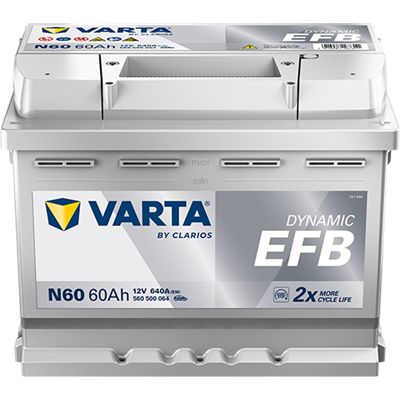 VARTA ProMotive EFB 12 V 60 Ah 640 A CCA Start-Stop Akü
