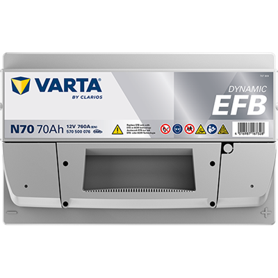 VARTA ProMotive EFB 12 V 70 Ah 760 CCA Start-Stop Akü