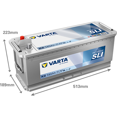 VARTA ProMotive SLI 12V 140Ah 800 A – Ağır Ticari Akü | K8