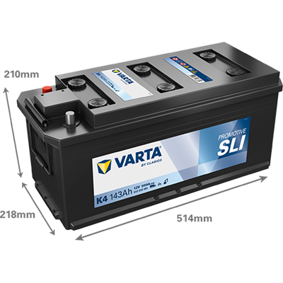 VARTA ProMotive SLI 12V 143Ah 950 A – Ağır Ticari Akü | K4