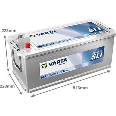 VARTA ProMotive SLI 12V 180Ah 1100 A – Ağır Ticari Araç Aküsü-M7