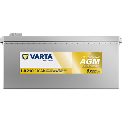 VARTA Professional AGM 12V 210Ah 1200A – LA210 (840210120) | Marin ve Karavan Aküsü