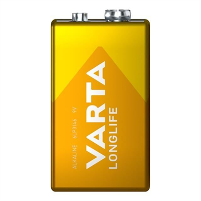 Varta Longlife Power Alkalin 9 Volt Pil Tekli