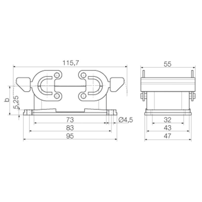 Weidmuller 1205000000 HDC 10B ABU
